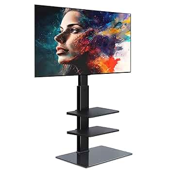 FITUEYES 3段式テレビスタンド TT307001MB FITUEYES テレビスタンド 壁寄せテレビスタンド 高さ調節可能